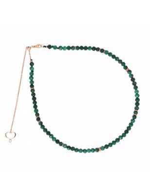 COLLANA MALACHITE CERCHIETTI DONNA MAMAN ET SOPHIE PIETRE GHISF3MA MAMAN ET SOPHIE