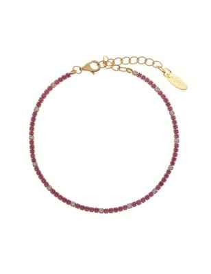 BRACCIALE TENNISMANIA ZIRCONI FUCSIA E BIANCHI AMEN BT1GRB17 AMEN