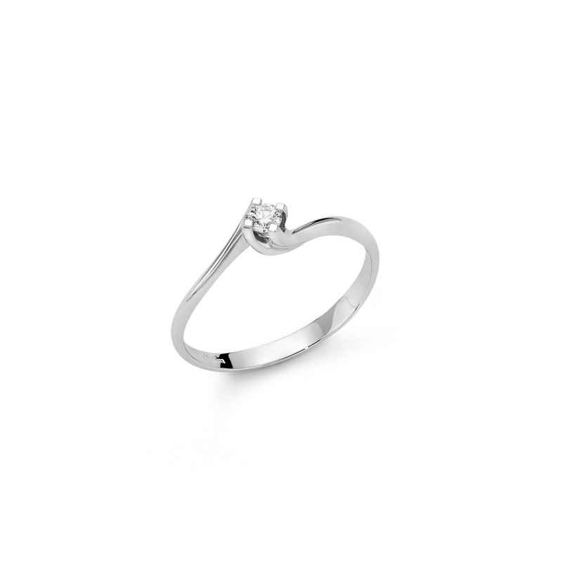 ANELLO SOLITARIO ORO DONNA MILUNA I DIAMANTI