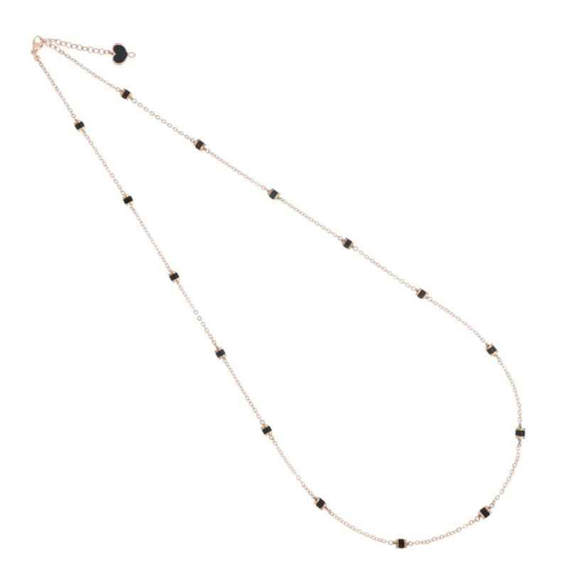 COLLANA DECO AGATA NERA DONNA MAMAN ET SOPHIE COLLANA DECO AGATA NERA DONNA MAMAN ET SOPHIE