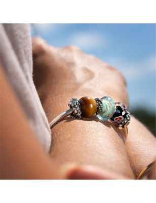 BEAD OCCHIO DI TIGRE ROTONDO GRANDE TROLLBEADS TSTBE-10017 TROLLBEADS