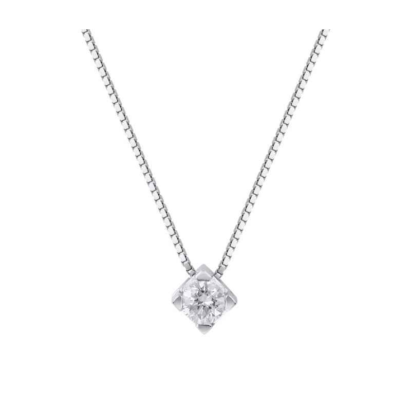 COLLANA PUNTO LUCE ORO E DIAMANTE DONNA DEMETRA COLLANA PUNTO LUCE ORO E DIAMANTE DONNA DEMETRA