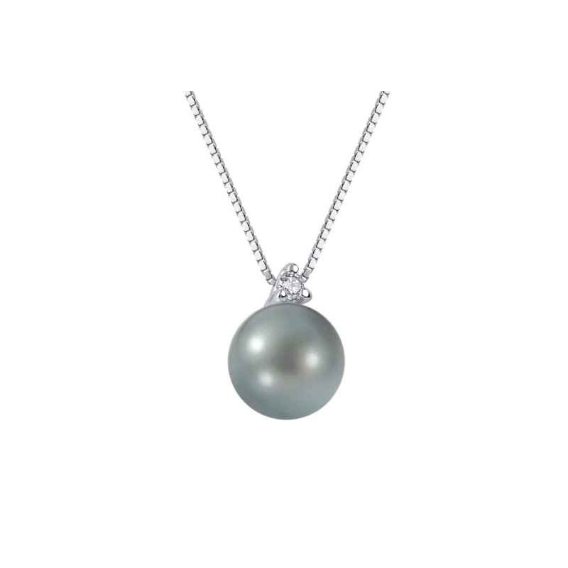 COLLANA ORO PERLA E DIAMANTE 0.02CT DONNA DEMETRA COLLANA ORO PERLA E DIAMANTE 0.02CT DONNA DEMETRA