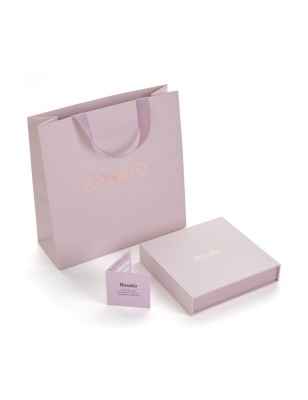 ORECCHINI QUADRATI ARGENTO PLACCATO ORO ROSA ROSATO