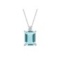 COLLANA ORO ACQUAMARINA E DIAMANTE DONNA DEMETRA COLLANA ORO ACQUAMARINA E DIAMANTE DONNA DEMETRA