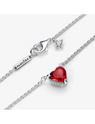 COLLANA CUORE ROSSO DONNA PANDORA 