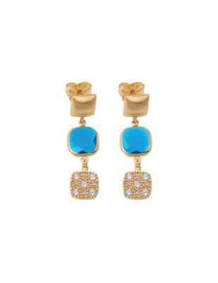 ORECCHINI AQUACARAMELLE REVERSE DONNA AQUAFORTE H4180192 AQUAFORTE