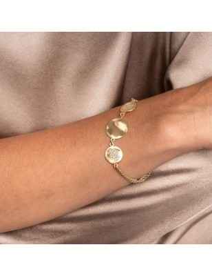 BRACCIALE ONDE CON CATENA DONNA AQUAFORTE