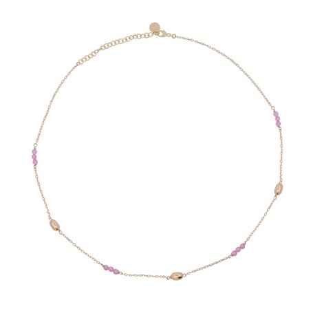 GIROCOLLO PEPITE E PIETRE ROSA DONNA RUE DES MILLE GRZ 014 M3 AU RUE DES MILLE