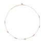 GIROCOLLO PEPITE E PIETRE ROSA DONNA RUE DES MILLE