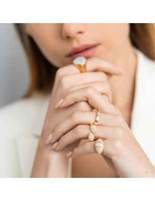 ANELLO CHEVALIER DROP PAVE' DONNA RUE DES MILLE 