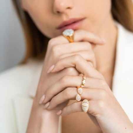 ANELLO CHEVALIER DROP PAVE' DONNA RUE DES MILLE 