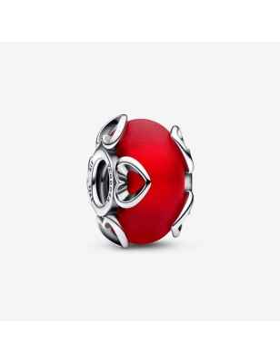 CHARM VETRO MURANO ROSSO E CUORI DONNA PANDORA  792497C01 PANDORA