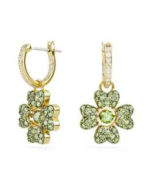 ORECCHINI PENDENTI QUADRIFOGLIO IDYLLIA DONNA SWAROVSKI 