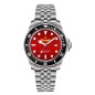 OROLOGIO AL QUARZO QUADRANTE ROSSO UOMO CLONEX OROLOGIO AL QUARZO QUADRANTE ROSSO UOMO CLONEX