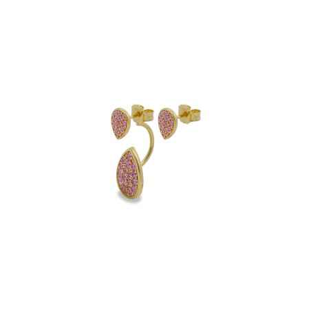 ORECCHINI ASIMMETRICI DOUBLE DROPS DONNA RUE DES MILLE  ORZ-014 M2 AU RUE DES MILLE