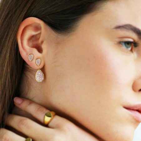 ORECCHINI ASIMMETRICI DOUBLE DROPS DONNA RUE DES MILLE 
