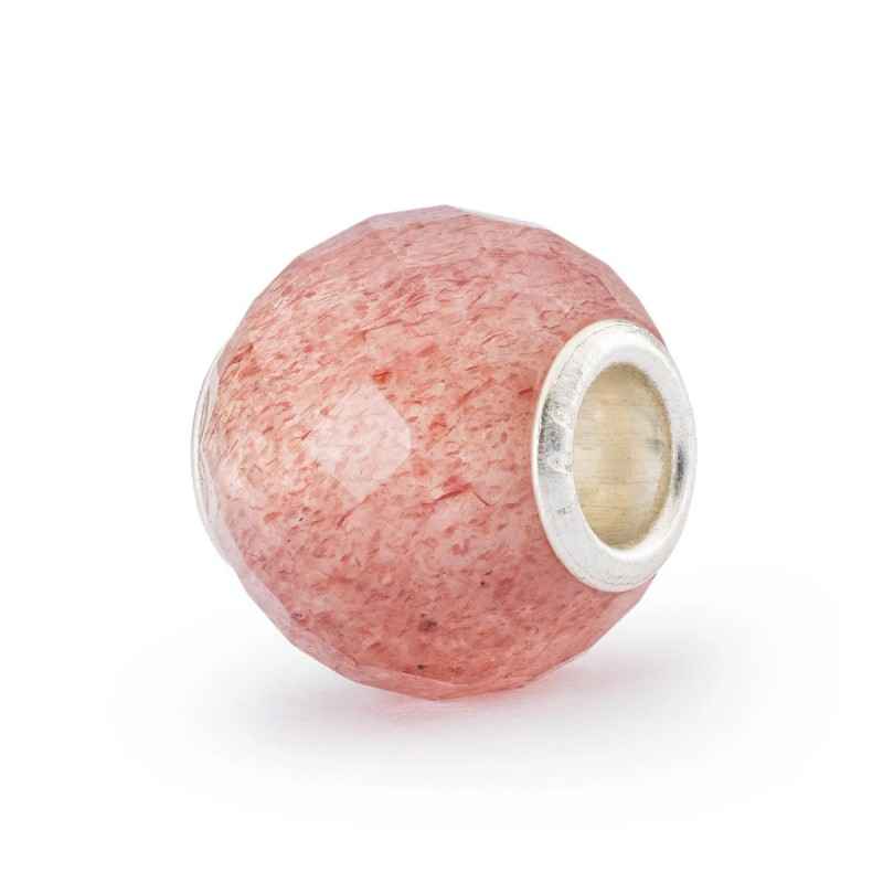 BEAD QUARZO FRAGOLA ROTONDO SFACCETTATO DONNA TROLLBEADS BEAD QUARZO FRAGOLA ROTONDO SFACCETTATO DONNA TROLLBEADS