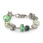 BEAD CALCEDONIO VERDE ROTONDO SFACCETTATO TROLLBEADS BEAD CALCEDONIO VERDE ROTONDO SFACCETTATO TROLLBEADS