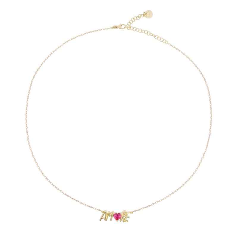 GIROCOLLO ZIRCONE E SCRITTA AMORE RUE DES MILLE GIROCOLLO ZIRCONE E SCRITTA AMORE RUE DES MILLE