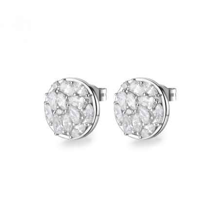 ORECCHINI A LOBO GEMMA IN ARGENTO DONNA ROSATO  RZGE42 ROSATO