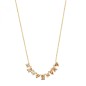 COLLANA CORTA GEMA ZIRCONI CHAMPAGNE DONNA ROSATO 