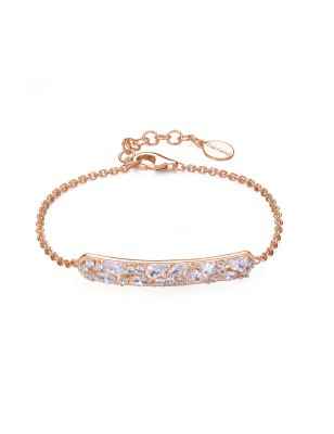 BRACCIALE GEMMA PLACCATO ORO ROSA DONNA ROSATO  RZGE18 ROSATO