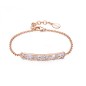 BRACCIALE GEMMA PLACCATO ORO ROSA DONNA ROSATO 
