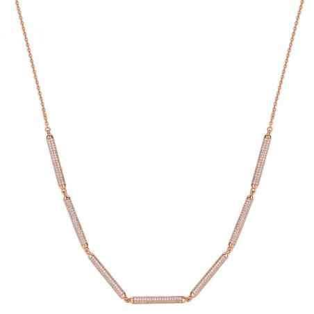 COLLANA CORTA COLLEZIONE BIANCA DONNA ROSATO  RZBI09 ROSATO