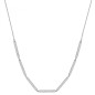 COLLANA CORTA BIANCA IN ARGENTO DONNA ROSATO 