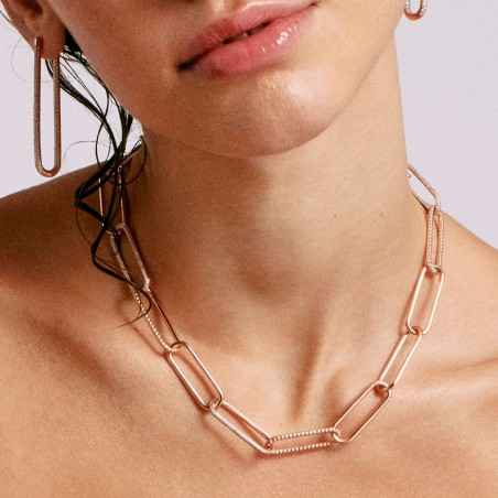 GIROCOLLO PLACCATO ORO ROSA DONNA ROSATO