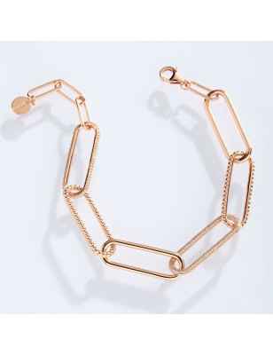 BRACCIALE MORBIDO PLACCATO ORO ROSA DONNA ROSATO 