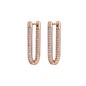ORECCHINI ARGENTO PLACCATO ORO ROSA DONNA ROSATO 