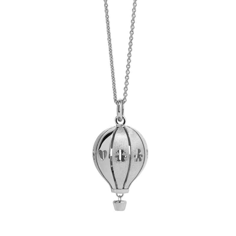 COLLANA SUONAMORE MONGOLFIERA ARGENTO LUCIDO SATINATO LE BEBE' COLLANA SUONAMORE MONGOLFIERA ARGENTO LUCIDO SATINATO LE BEBE'