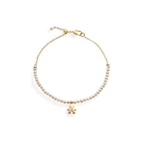 BRACCIALE BIMBO ORO GIALLO LE PERLE DONNA LE BEBE'  LBB822 LE BEBE'