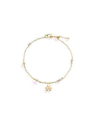 BRACCIALE BIMBO ORO GIALLO DIAMANTE LE PERLE DONNA LE BEBE'  LBB832 LE BEBE'