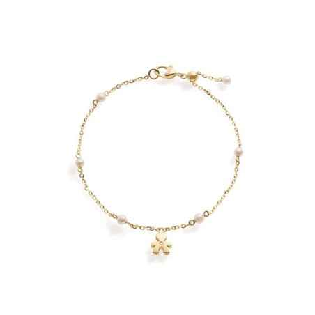 BRACCIALE BIMBO ORO GIALLO DIAMANTE LE PERLE DONNA LE BEBE'  LBB832 LE BEBE'