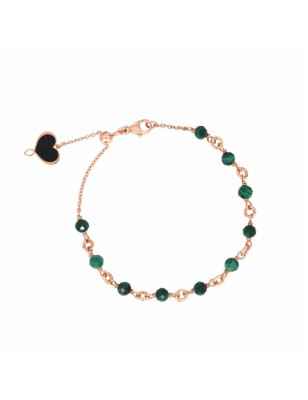 BRACCIALE CON MAGLIE E MALACHITE DONNA MAMAN ET SOPHIE BPISF3MAC MAMAN ET SOPHIE