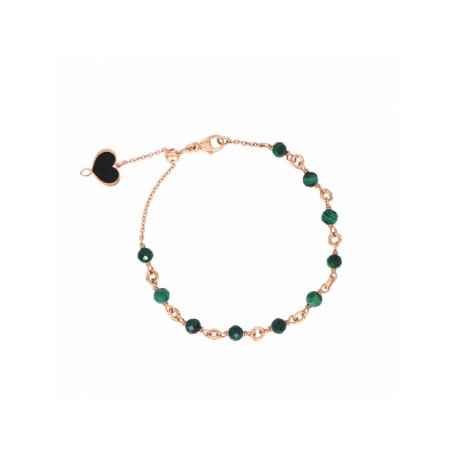 BRACCIALE CON MAGLIE E MALACHITE DONNA MAMAN ET SOPHIE BPISF3MAC MAMAN ET SOPHIE
