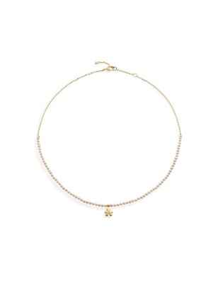 COLLANA BIMBO CON PERLE ORO GIALLO DIAMANTE LE BEBE' LBB820 LE BEBE'