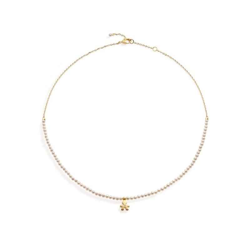 COLLANA BIMBO CON PERLE ORO GIALLO DIAMANTE LE BEBE' COLLANA BIMBO CON PERLE ORO GIALLO DIAMANTE LE BEBE'
