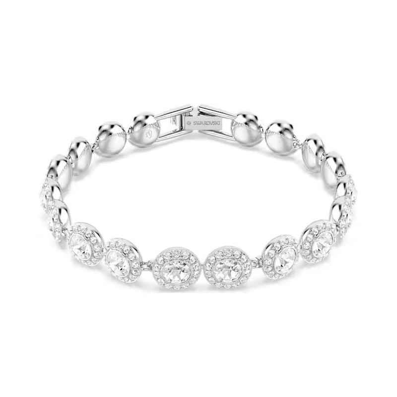 BRACCIALE TENNIS BIANCO UNA ANGELIC DONNA SWAROVSKI 