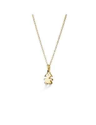 COLLANA BIMBA MINI ORO GIALLO PAVE DIAMANTI I PREZIOSI LE BEBE'