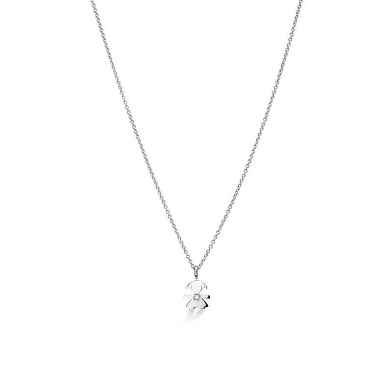COLLANA BIMBA ORO BIANCO DIAMANTE I PREZIOSI LE BEBE' COLLANA BIMBA ORO BIANCO DIAMANTE I PREZIOSI LE BEBE'