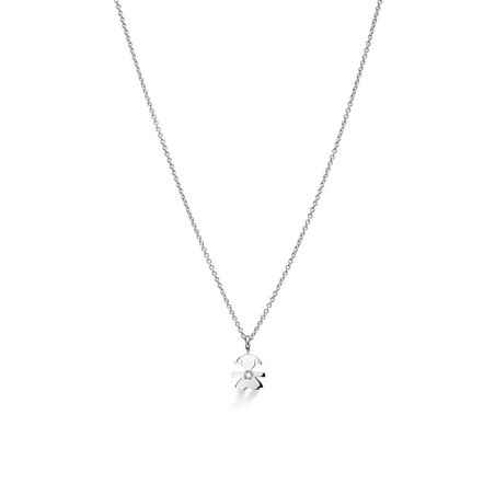 COLLANA BIMBA ORO BIANCO DIAMANTE I PREZIOSI LE BEBE' LBB334 LE BEBE'