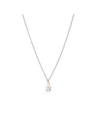 COLLANA BIMBO ORO ROSA DIAMANTE I PREZIOSI LE BEBE' LBB321 LE BEBE'