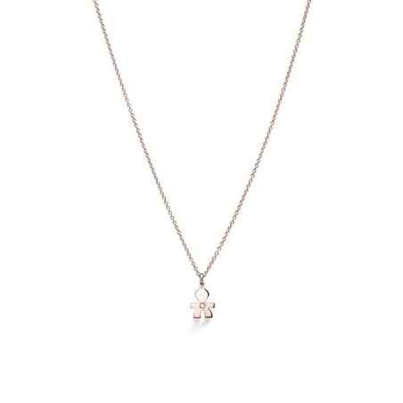 COLLANA BIMBO ORO ROSA DIAMANTE I PREZIOSI LE BEBE' LBB321 LE BEBE'