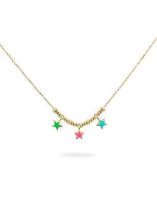GIROCOLLO MICRO ANELLI E STELLE COLORFUN DONNA RUE DES MILLE GR-023 3STE AU RUE DES MILLE