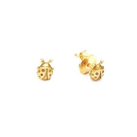 ORECCHINI MINI COCCINELLA DORATO DONNA GIOVANNI RASPINI  11817 GIOVANNI RASPINI