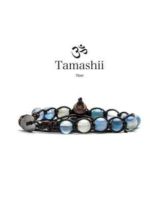 BRACCIALE AGATA BLU CHIARO UOMO-DONNA TAMASHII  BHS900-84 TAMASHII